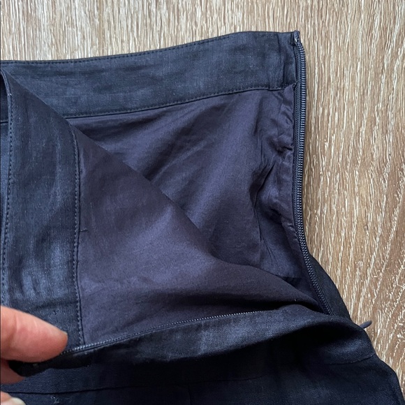 Theory Navy A-Line Skirt - Picture 4 of 9